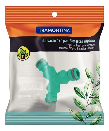 Derivador de 3 Vias para Manguera de Riego Tramontina 1/2"