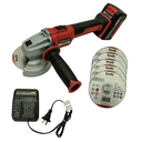 Combo Amoladora a Bateria Einhell + Starter Kit + 50 Discos corte KWB