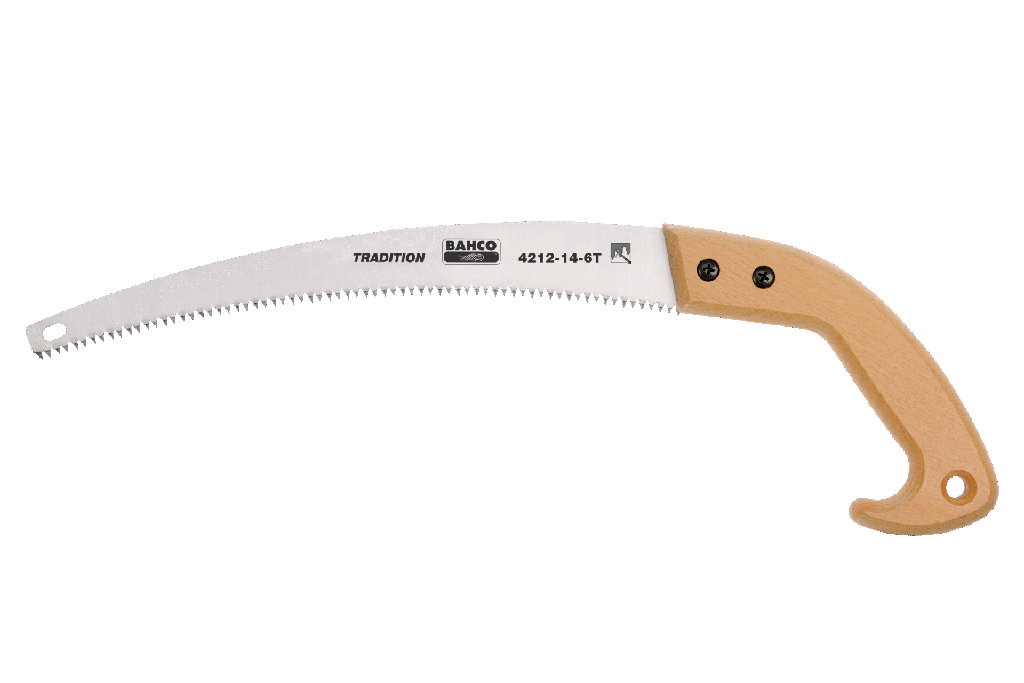 [4212-14-6T] Serrucho Bahco Para Poda 14" Tradition 4212 Mango de Madera