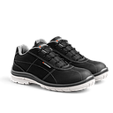 Talle 37 Zapato Funcional City Negro Cuero Natural Puntera Aluminio