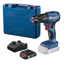 Taladro Percutor Atornillador Bosch GSB 185-LI Sin Carbones con 1 Bateria cargador y Maletin