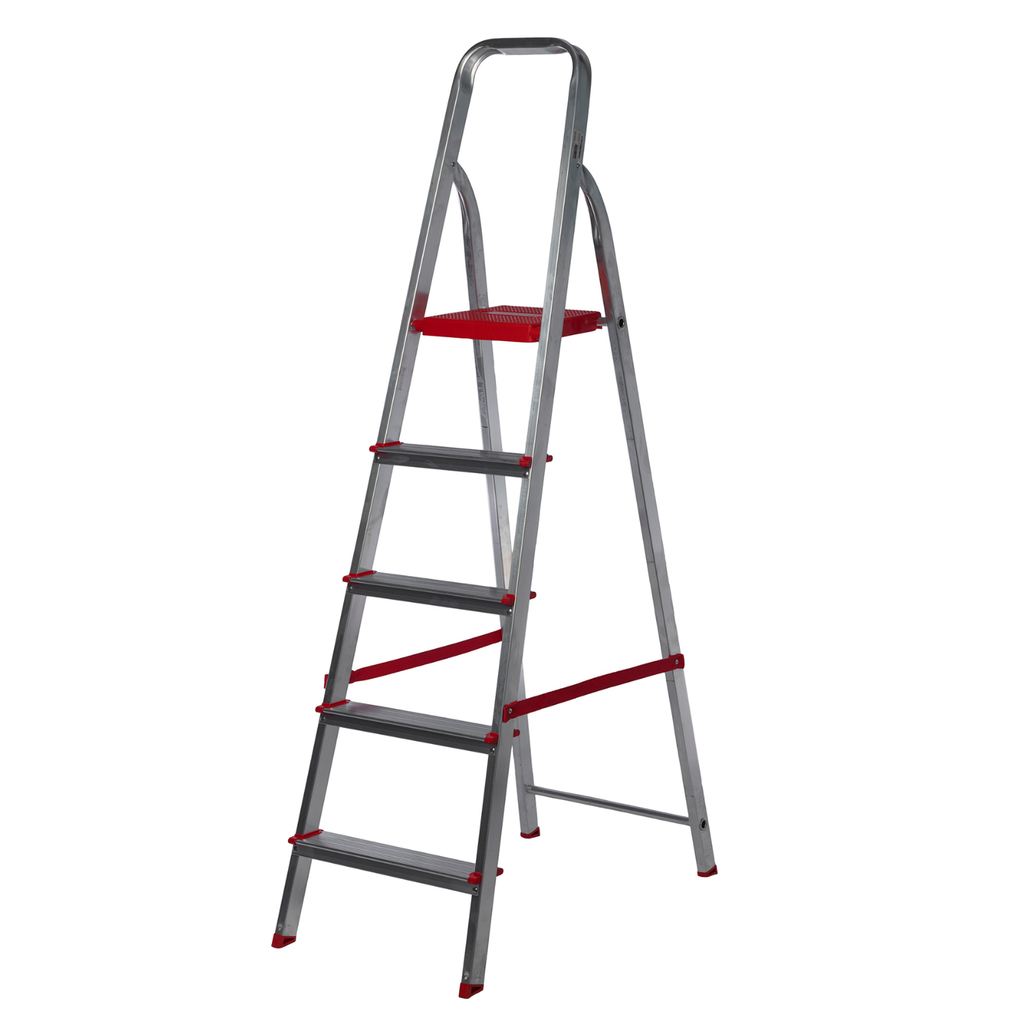 Escalera Plegable Aluminio Lusqtoff 5 Escalones