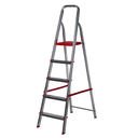 Escalera Plegable Aluminio Lusqtoff 5 Escalones