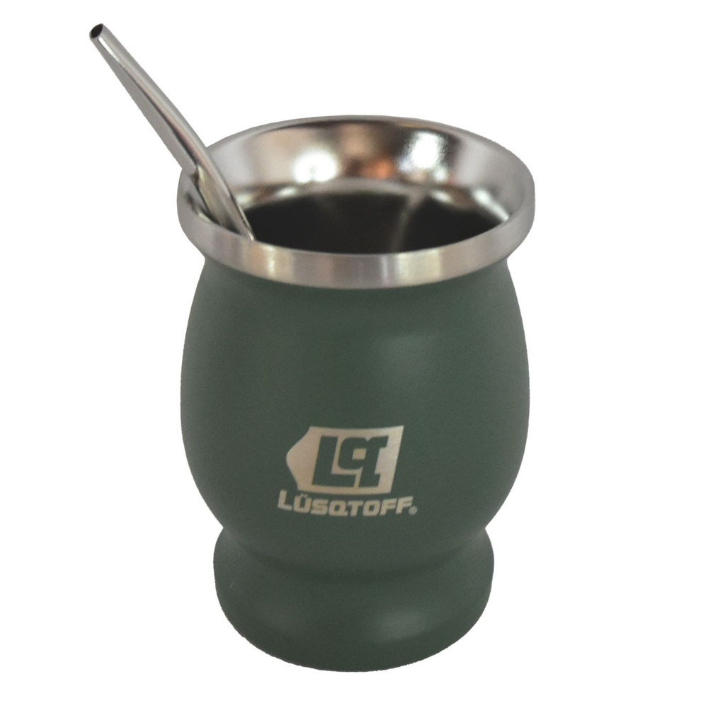 Mate Lusqtoff 300ml Color Verde con Bombilla