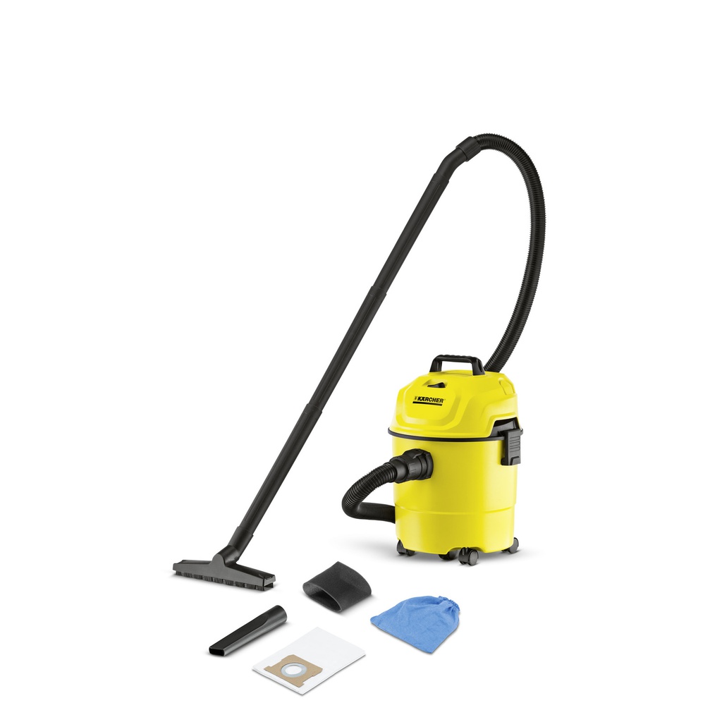 Aspiradora Karcher WD1 1000W de Solidos y Liquidos 15Lts Funcion Soplado