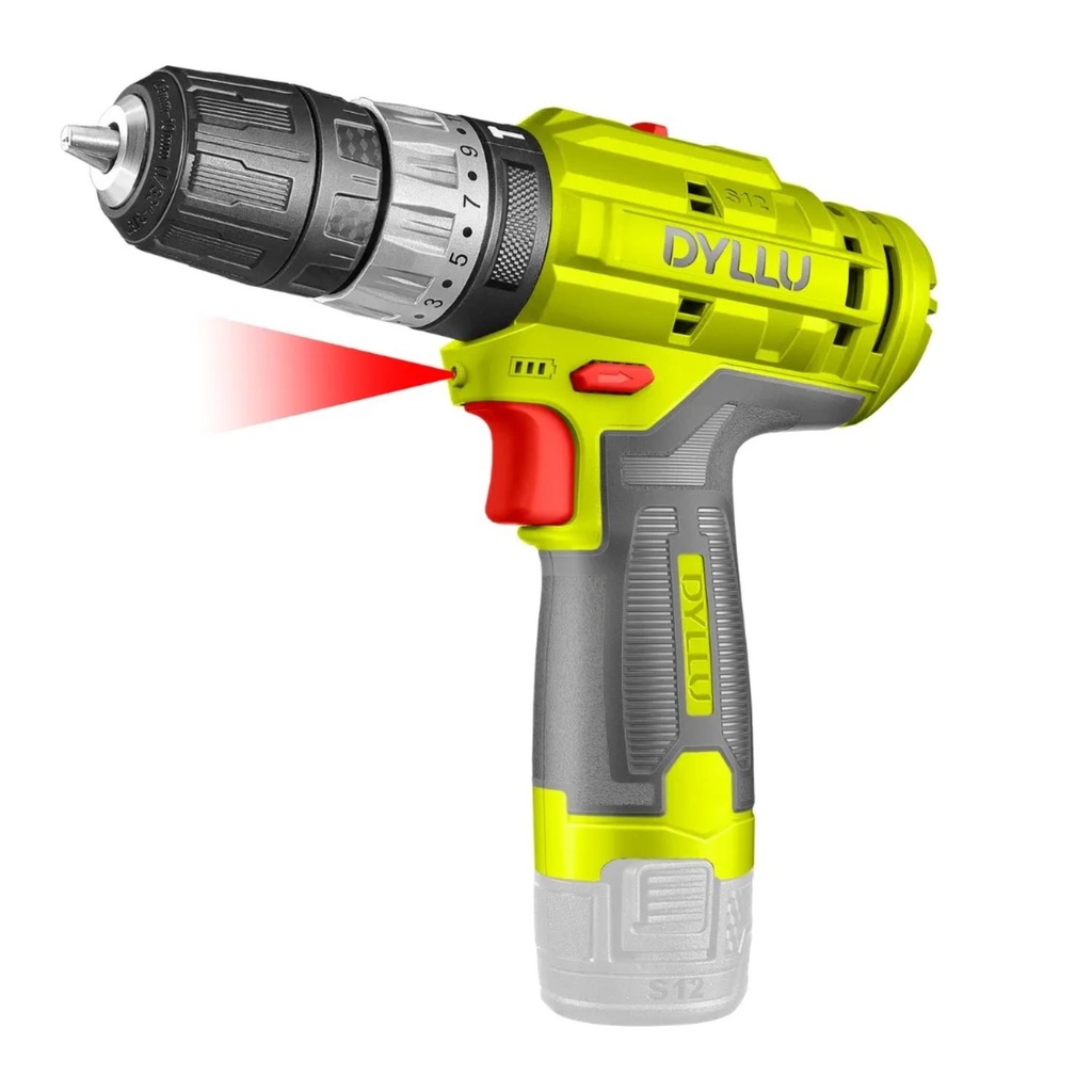 Taladro Atornillador Percutor Dyllu 12V + 1 Bateria TCDS540 