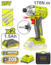Atornillador de Impacto Dyllu DTCD2512-4 1/4 20V 170Nm