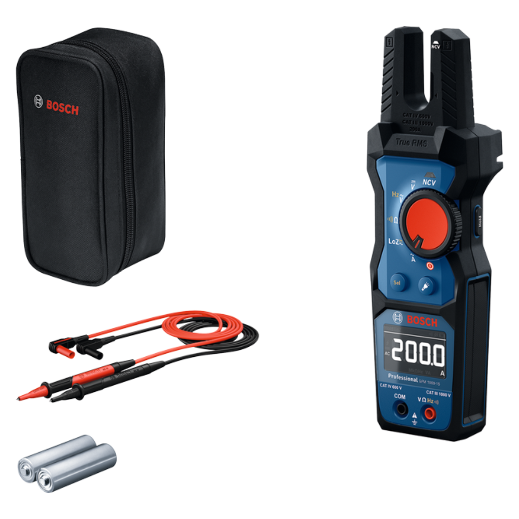 [0601077400] Amperimetro de Horquilla TRMS Bosch GFM 1000-15
