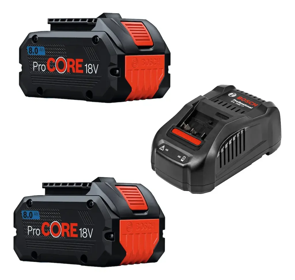 Kit de 2 Baterias y Cargador Bosch Pro Core 18V 8.0AH