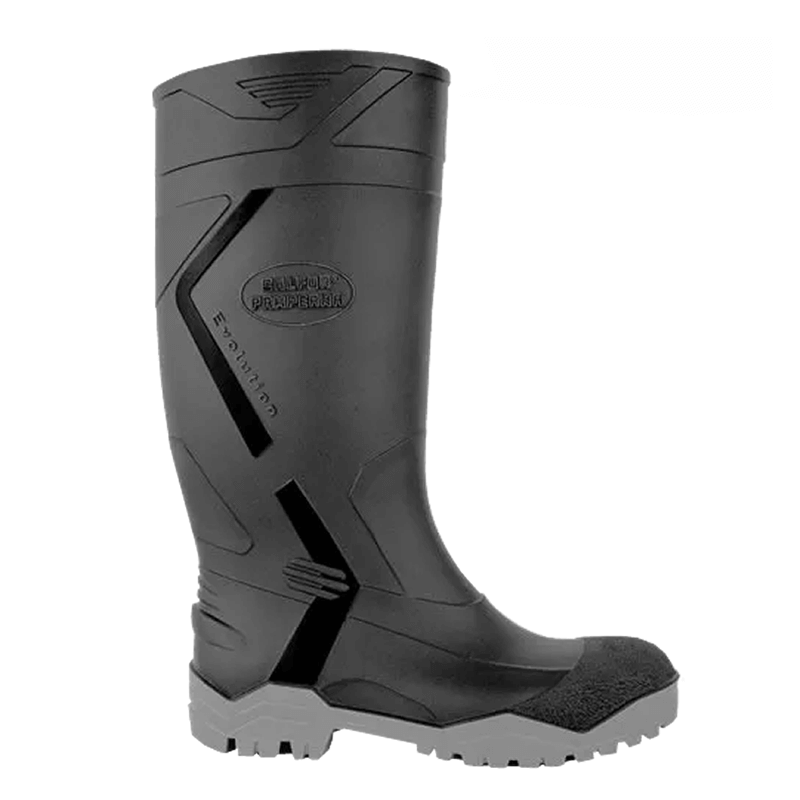 [BOTAN36] Bota de Goma Calfor Pampeana Evolution con Puntera (Negro, 36)