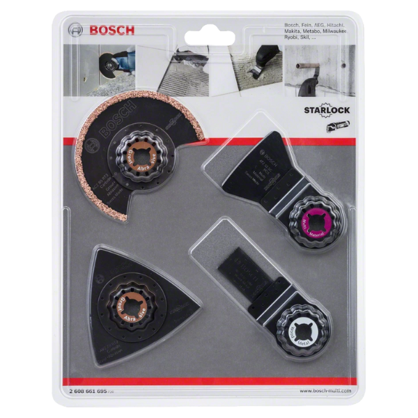 Juego de Hojas para Multicortadora Bosch de 4 Piezas para Azulejos