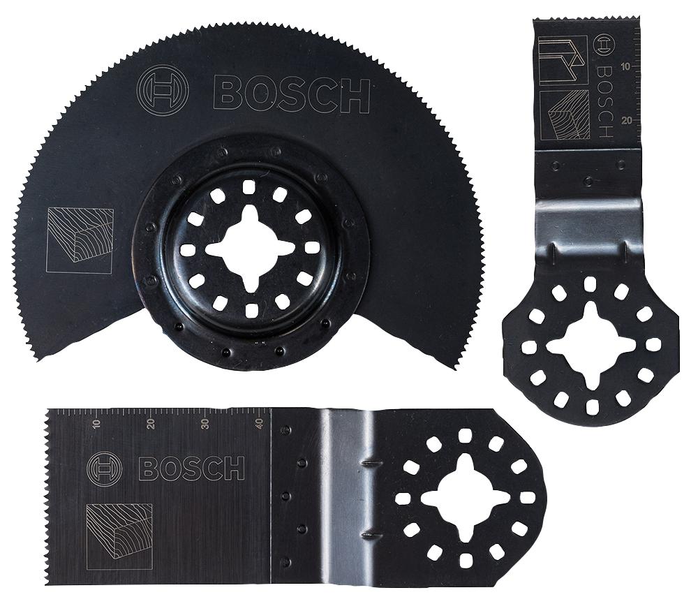 Juego de Hojas para Multicortadora Bosch de 3 Piezas para Madera