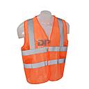 Chaleco Naranja Poliester XL con 2 Tiras Reflectivas
