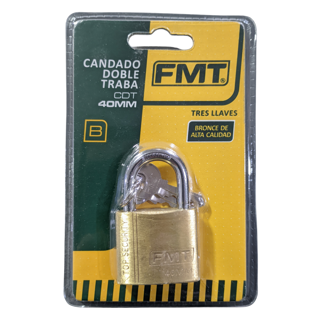 [CDT-40MM] CANDADO DE BRONCE FMT 40MM. °