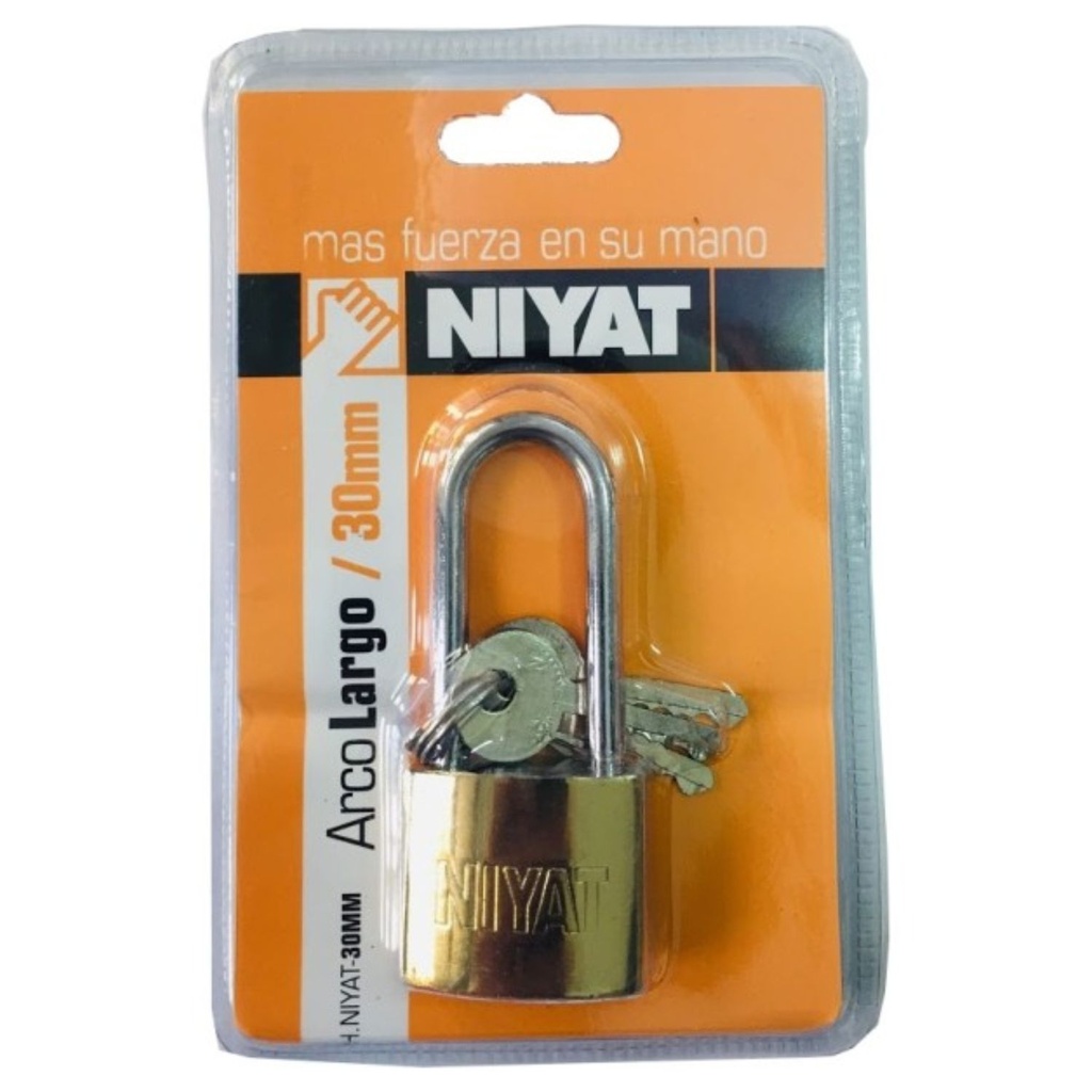 Candado Niyat 40mm Aro Largo ° 