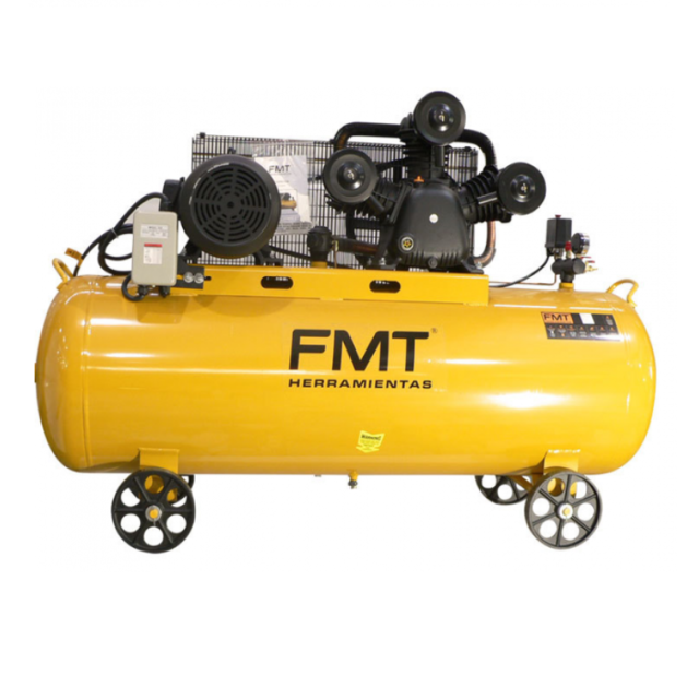 Compresor FMT 2HP 100L a Correa 220V Baja Baja 216 l/m 