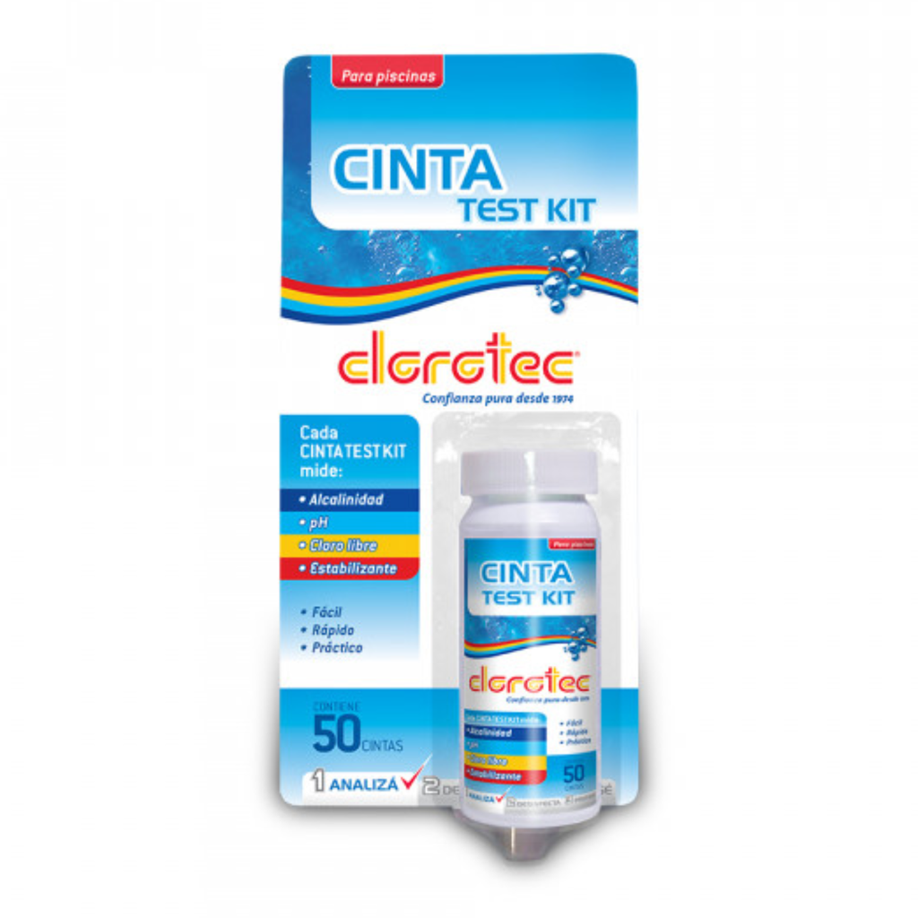Kit Cinta Test Clorotec x 50 Unidades @