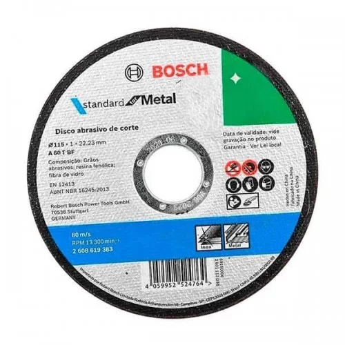 Disco de Corte Bosch 115 x 1.0 Inox
