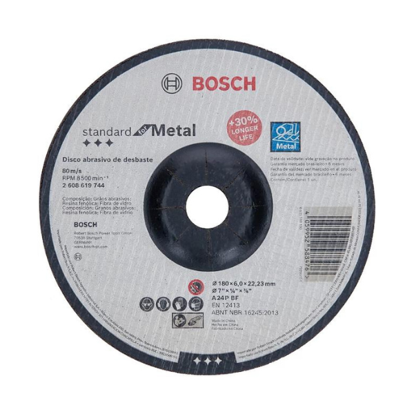 [2608619744] Disco de Desbaste 180 x 6mm