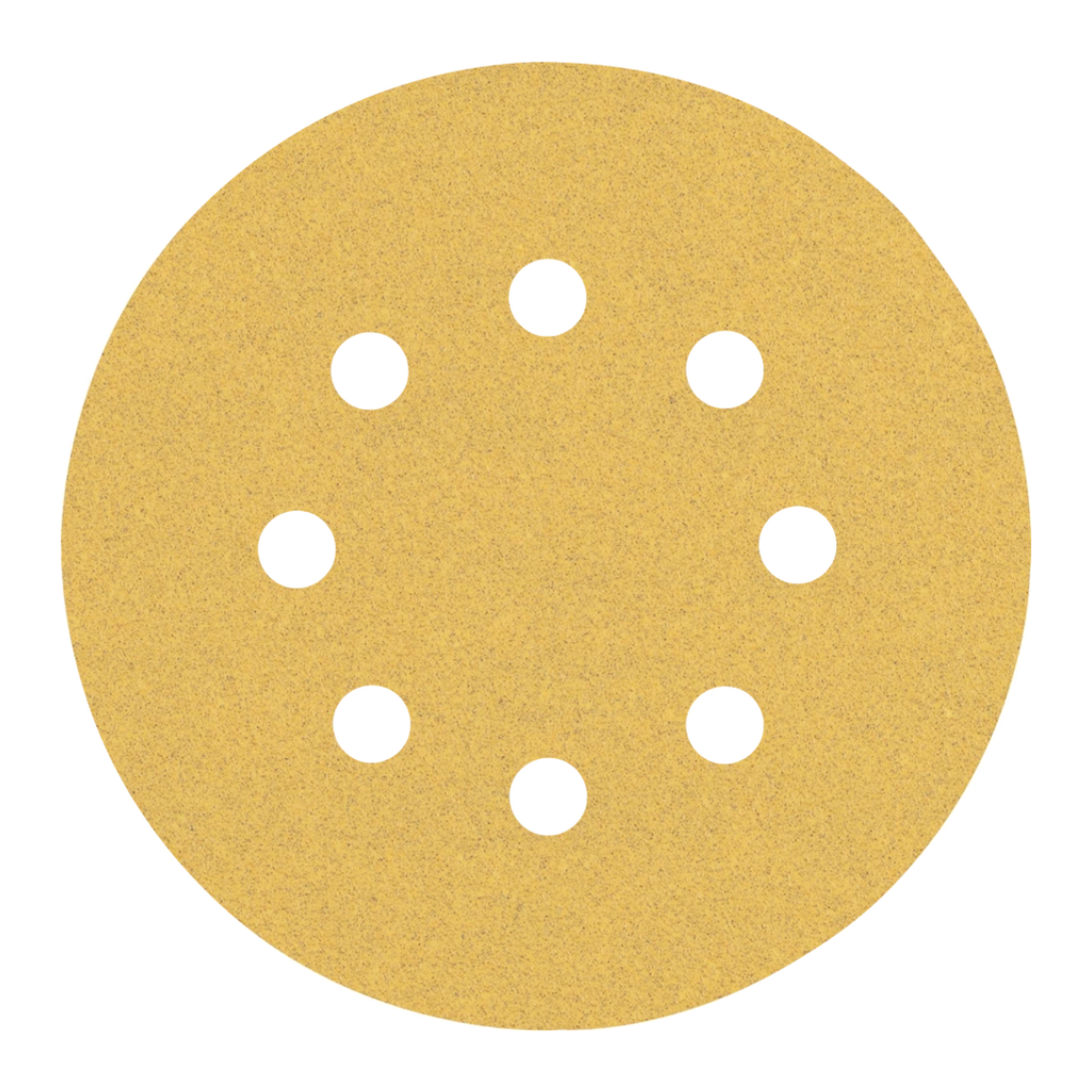 Hoja de Lija Bosch con Velcro 150mm Grano 180 x 5u. (ex 2608605090)