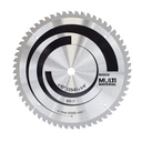 Hoja de Sierra Circular Bosch 7.1/4" 60 Dientes Aluminio y Multimaterial