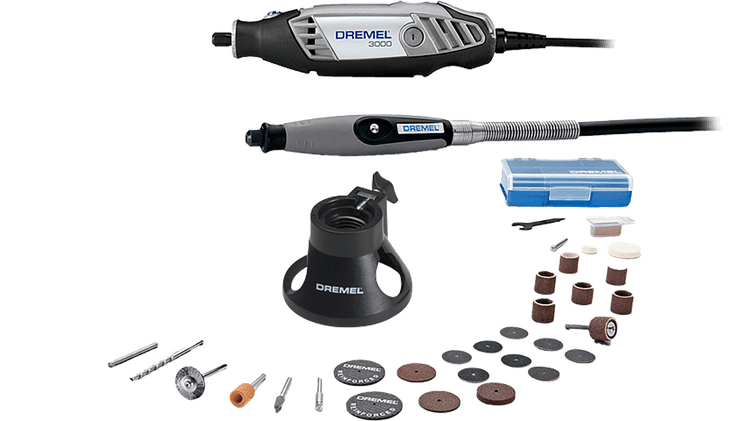 Multipro Dremel 3000/30 Incluye 30 Accesorios, Eje Flexible y Caja Plastica