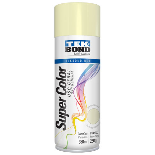 Pintura en Aerosol Super Color Acrilica Tek Bond x 350ml/250grs Color Beige 