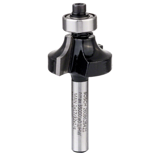 [2608628421] Fresa Bosch  Esq. Redond. y perfil. 1/4"