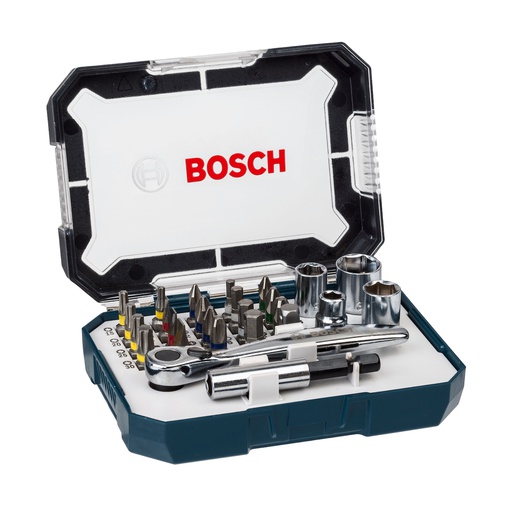 [2607017407] Juego Puntas Bosch con Manija Crique 26u.