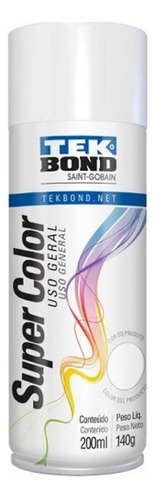 [714571-TKB] Pintura Aerosol Super Color Acrilica Tek Bond x 140Gr Color Blanco Hielo@