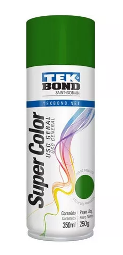 [714634-TKB] Pintura en Aerosol Super Color Acrilica Tek Bond x 200ml/140grs Color Verde