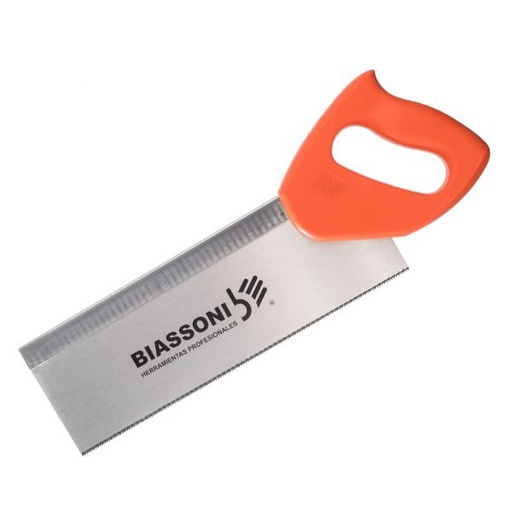 [991927] Serrucho Biassoni Carpintero Costilla -Afilados Mango Monocomponente 10" 250MM