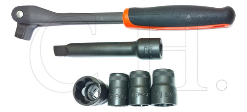 [BWTSP6A] Set Sacatuercas Bahco con Estuche