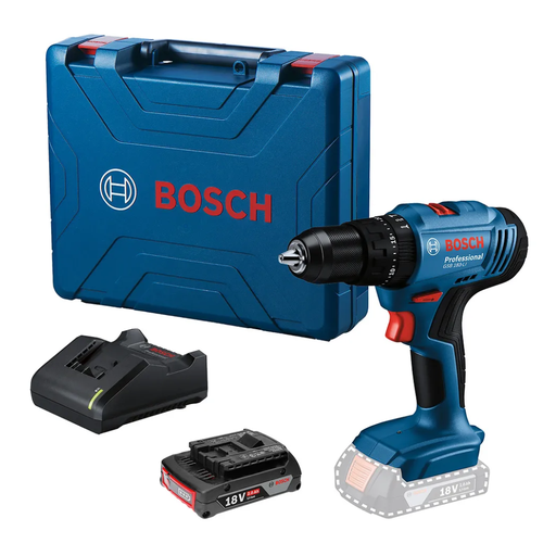 [06019K91H1] Taladro Percutor Atornillador Bosch GSB 183-LI 18V con 1 Bateria y Cargador Mandril Metalico