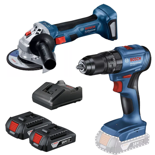 [06019H90H2] Combo Bosch GSB 185-LI + GWS 180-LI AR