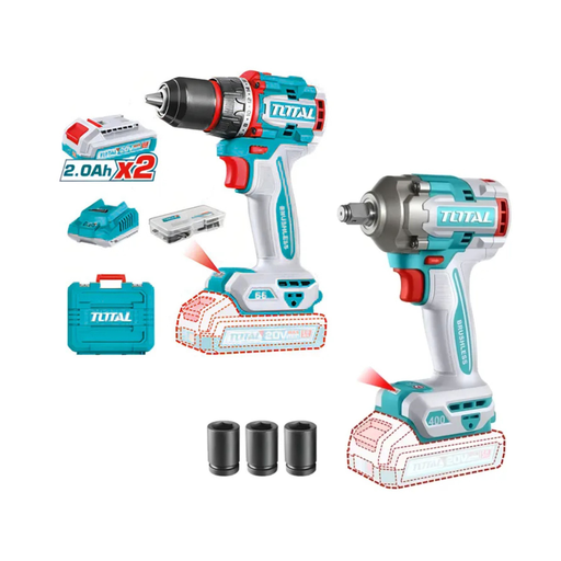 [COMBOTOTAL2] Combo Total Atornillador TIDLI20668-4 + Llave de Impacto TIWLI20401