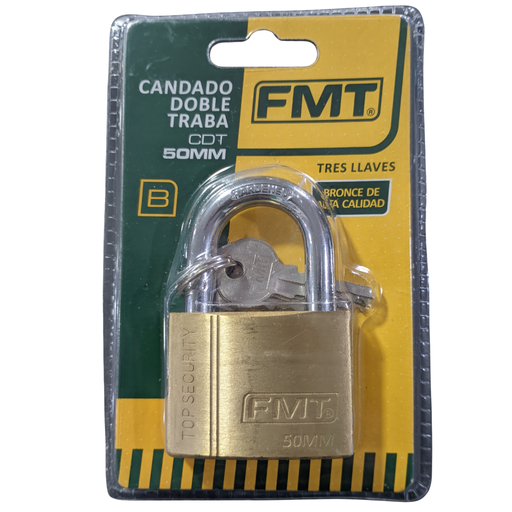 [CDT-50MM] CANDADO DE BRONCE FMT 50MM. °