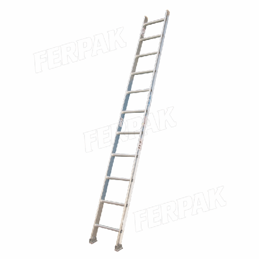 [AS - 1104 ] Escalera Ferpak De Aluminio Simple (4 Escalones)1,2mts Long. Nom Serie 1000 Tipo I Cap. Carga 113kg   #