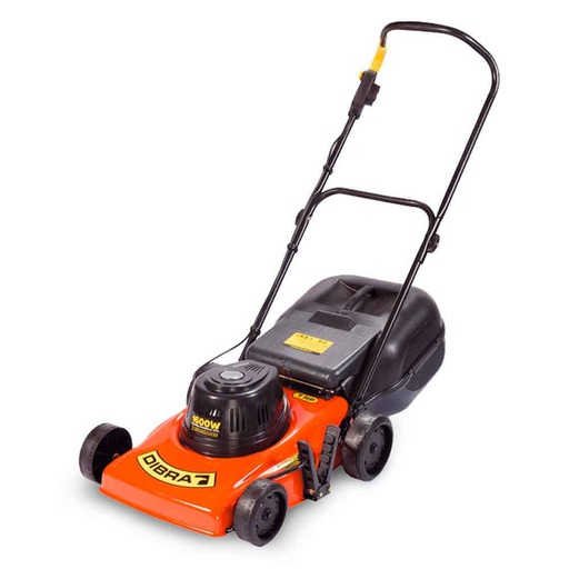[R45E] Cortadora Cesped Dibra 1600W con Bolsa 6 Posiciones Corte 390mm