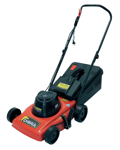 [R42E] Cortadora Cesped Dibra 1300W con Bolsa 6 Posiciones Corte 390mm