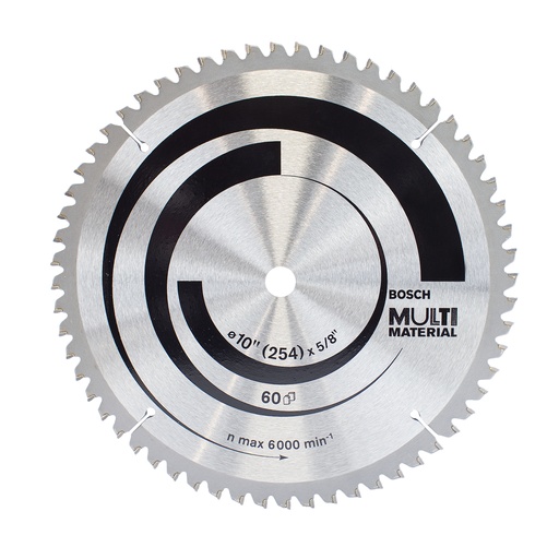 [2608642193] Hoja de Sierra Circular Bosch 7.1/4" 60 Dientes Aluminio y Multimaterial