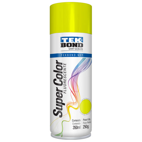 [327147-TKB] Pintura en Aerosol Fluorescente Tek Bond x 350ml/250grs Color Amarillo 