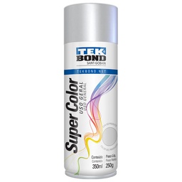 [327106-TKB] Pintura en Aerosol Super Color Acrilica Tek Bond x 350ml/250grs Color Aluminio @